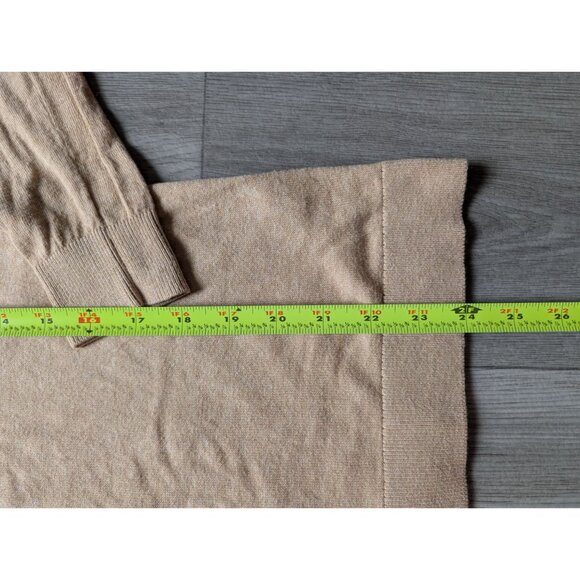 J.Crew Beige Sweater Leopard Graphic Print Womens Long Sleeve Lightweight - Picture 7 of 8